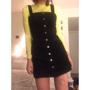 Black velvet overall dress ✨